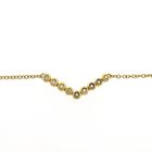 Image 5 of Gold necklace with fixed pendant and diamonds; 0.135 ct.