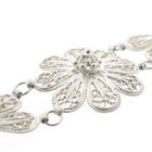 Image 5 of Silver filigree bracelet with flowers