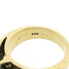 Image 7 of Gold ring with sapphire and diamond; 0.48 ct.