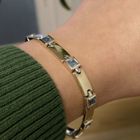 Image 6 of 8-karat aquamarine bracelet | 19 cm