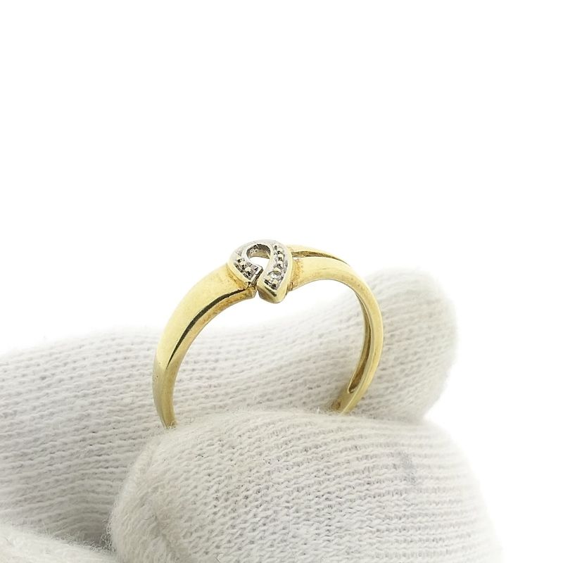 Image 7 of Golden fantasy ring with diamond | 0.005 ct.