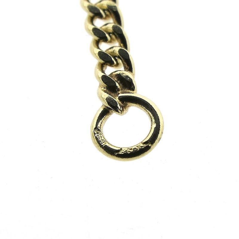 Image 4 of Long gold gourmet link necklace