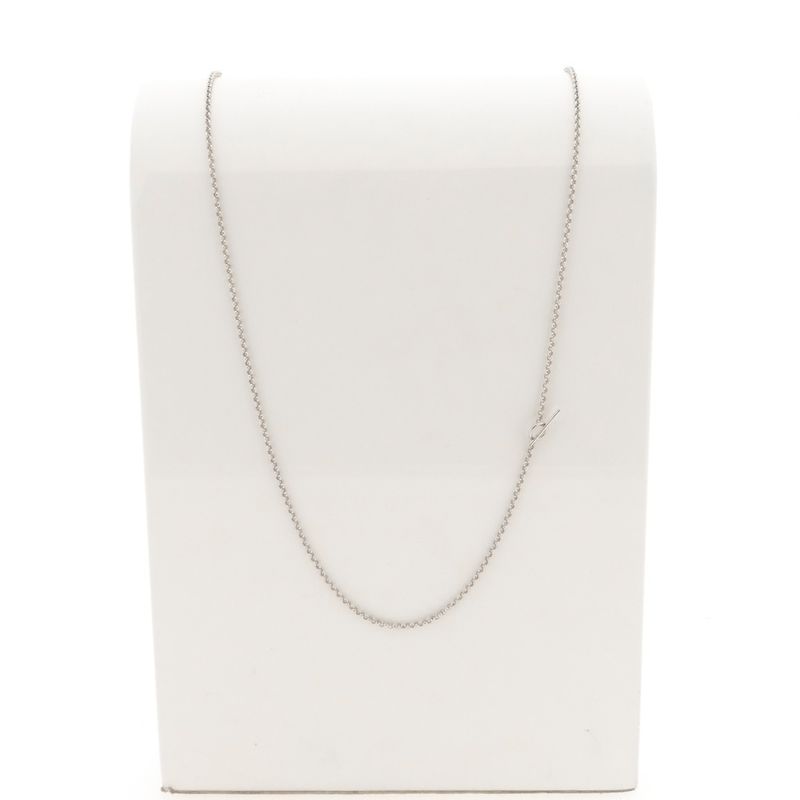 Image 5 of 18-karat white gold jasseron link chain | 60 cm