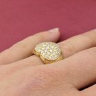 Image 9 of Gold ring with heart shape and diamonds 1.60 ct.