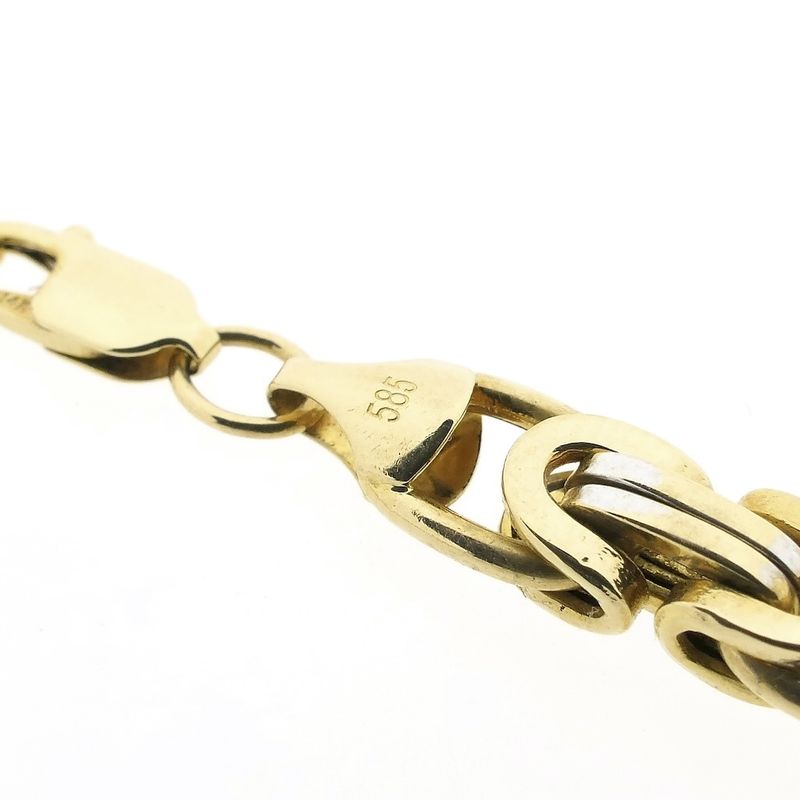Image 4 of Two-tone flat gold king chain | 66.5 cm (2nd payment IN3)