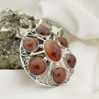 Image 2 of Silver pendant with carnelian