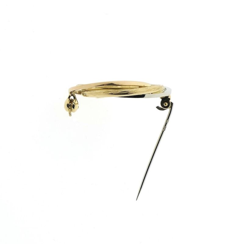 Image 5 of Tricolor gold fantasy brooch