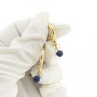 Image 7 of Gold earrings with lapis lazuli