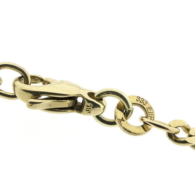 Image 6 of Gold flat gourmet link chain | 46.5 cm