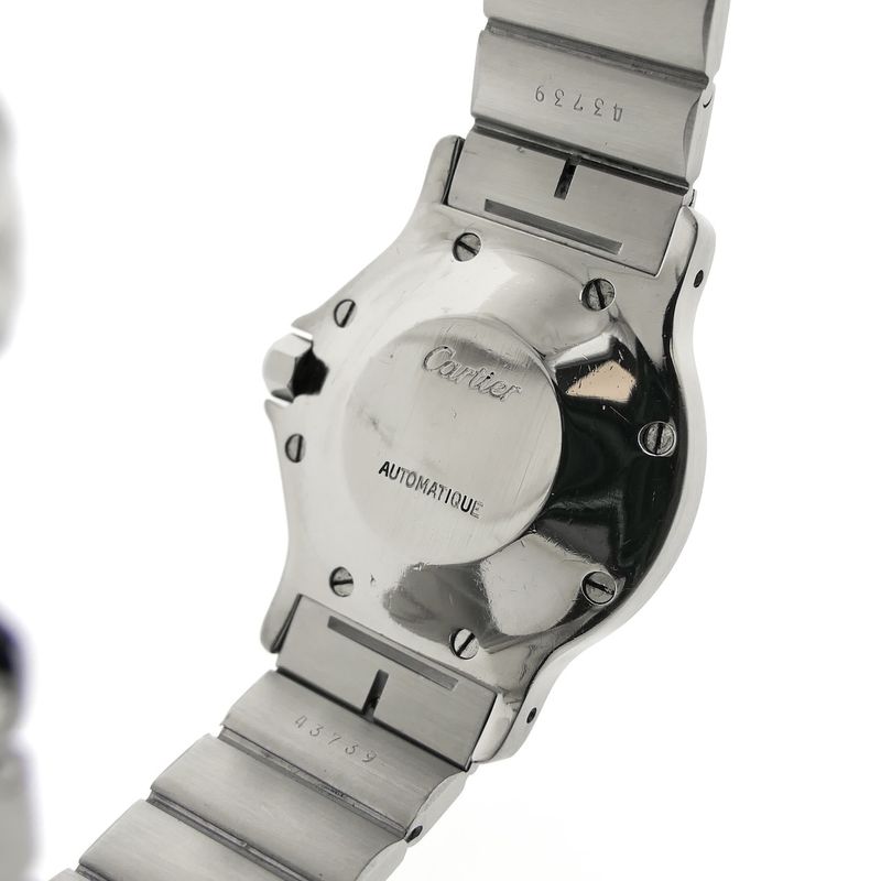 Image 8 of Cartier Santos Octagon Automatic 2966; 18k gold/steel watch