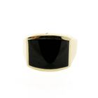 Image 2 of Gold signet ring with onyx