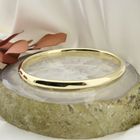 Image 2 of Gold smooth slave bracelet | Ø 60 mm