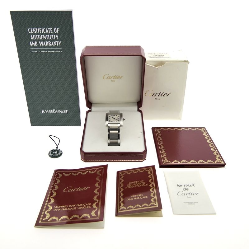 Image 4 of Cartier Tank Française 2302; Automatic unisex watch