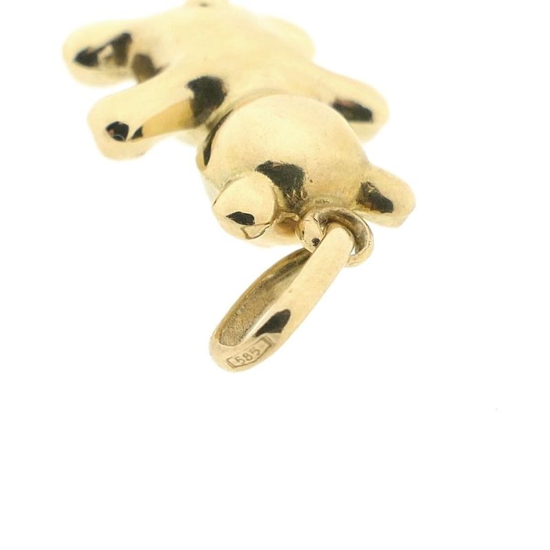 Image 4 of Gold teddy bear pendant