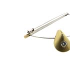 Image 3 of Platinum brooch with gold charm and diamonds; 0.80 ct.