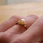 Image 7 of Gold ring with pearl