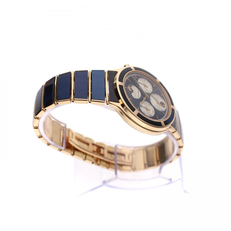 Afbeelding 17 van Eterna Airforce Galaxis Moonphase 850.4386.68; Vintage 18k. Gouden Heren Horloge