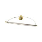 Image 1 of Platinum brooch with gold charm and diamonds; 0.80 ct.