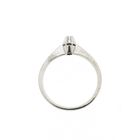 Image 5 of White gold solitaire ring with diamond | 0.03 ct.