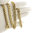 Image 9 of Robust gold gourmet link necklace