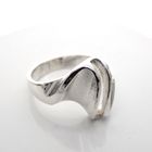 Image 1 of Silver ring with organic design