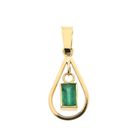 Image 1 of Gold pendant with emerald