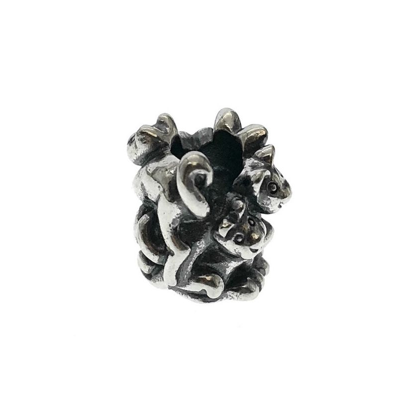 Image 3 of Trollbeads charm; Silver; Family of Kittens