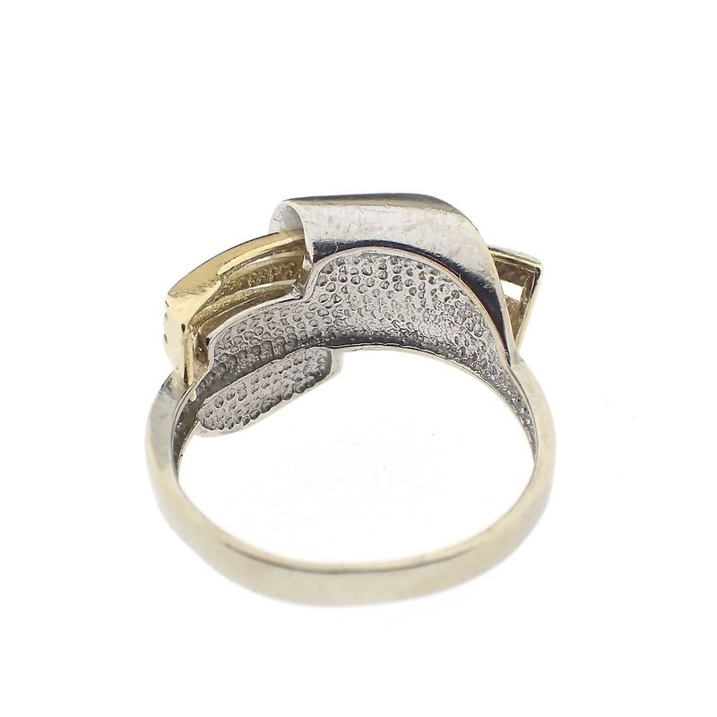 Image 5 of Two-tone gold abstract ring | Vintage