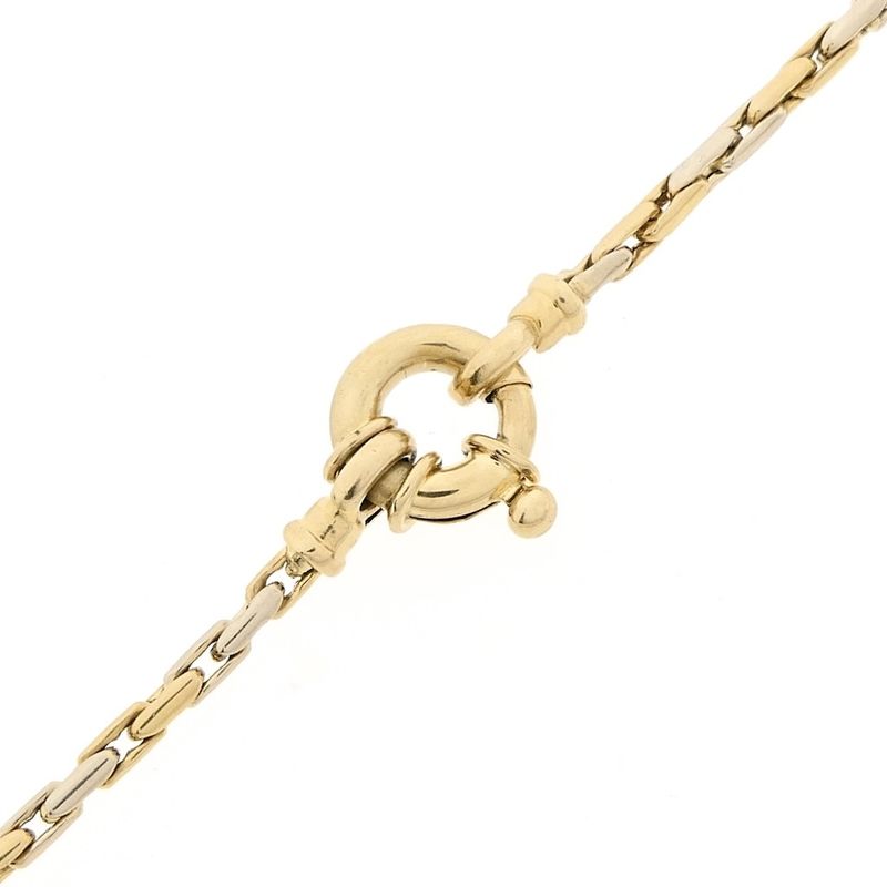 Image 6 of Two-tone Cardano link chain | 47 cm