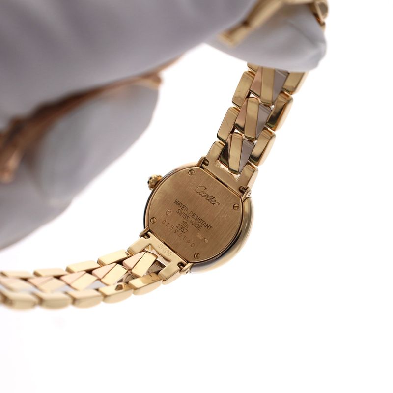 Image 6 of Cartier Trinity 2357 / WG2005S5; Exclusive 18ct Yellow Gold Ladies Watch with Diamonds