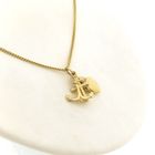 Image 5 of 8 carat gold pendant; Faith, hope, and love