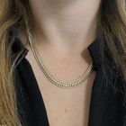 Image 9 of Gold French gourmet link necklace | 45 - 48 cm