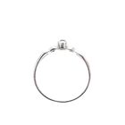 Image 4 of Silver ring with pink zirconia stone