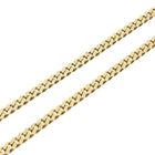 Image 6 of 8-karat flat gourmet link chain | 50 cm