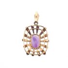 Image 9 of Gold pendant with large amethyst