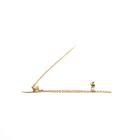 Image 5 of Vintage gold brooch of a feather