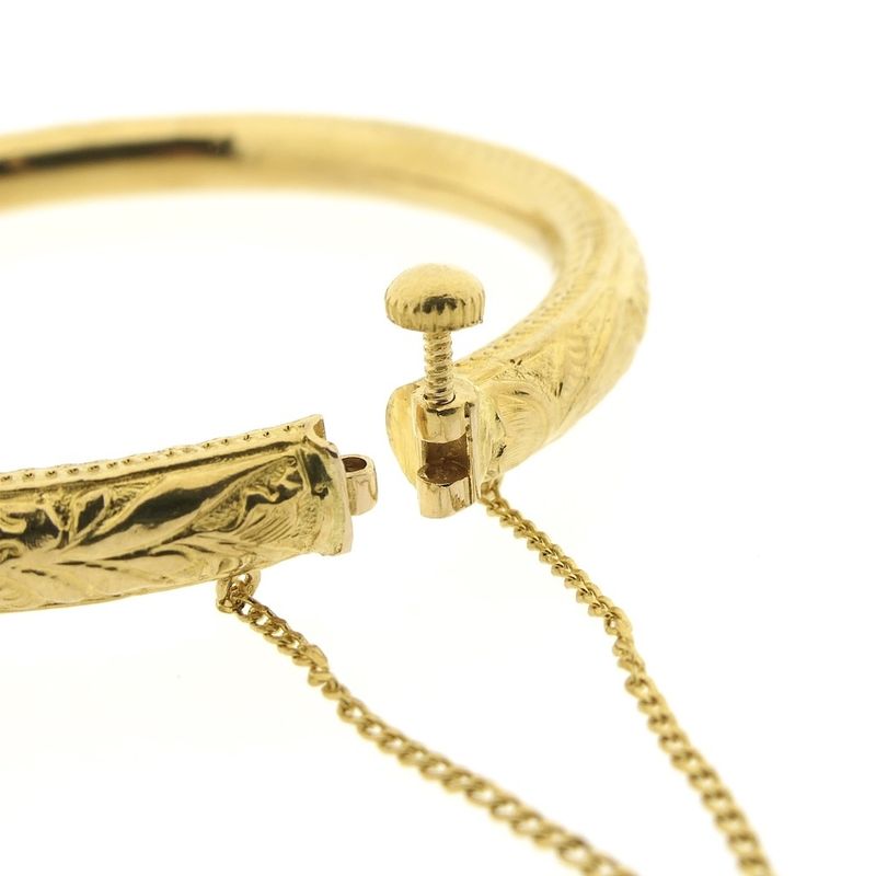 Image 5 of 22 carat Surinamese gold bangle; size S/M