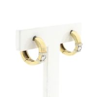 Gold stud earrings with diamond | 0.32 ct.