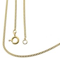 Gold gourmet link chain | 40 cm
