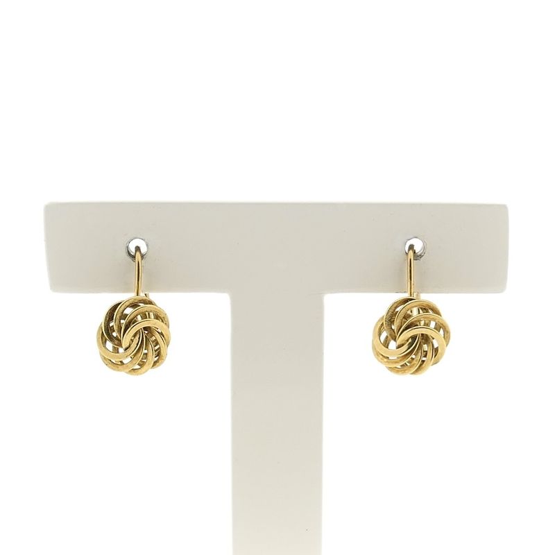 Image 1 of Golden dynamic stud earrings