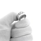 Image 6 of Wide silver ring with tribal