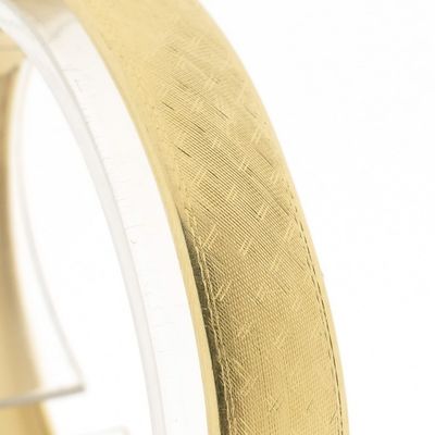 Gold slave bracelet with pattern; Size M/L Image 2 of Gold slave bracelet with pattern; Size M/L