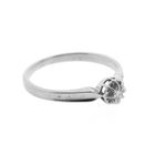Image 5 of White gold solitaire ring with 0.06 ct diamond.
