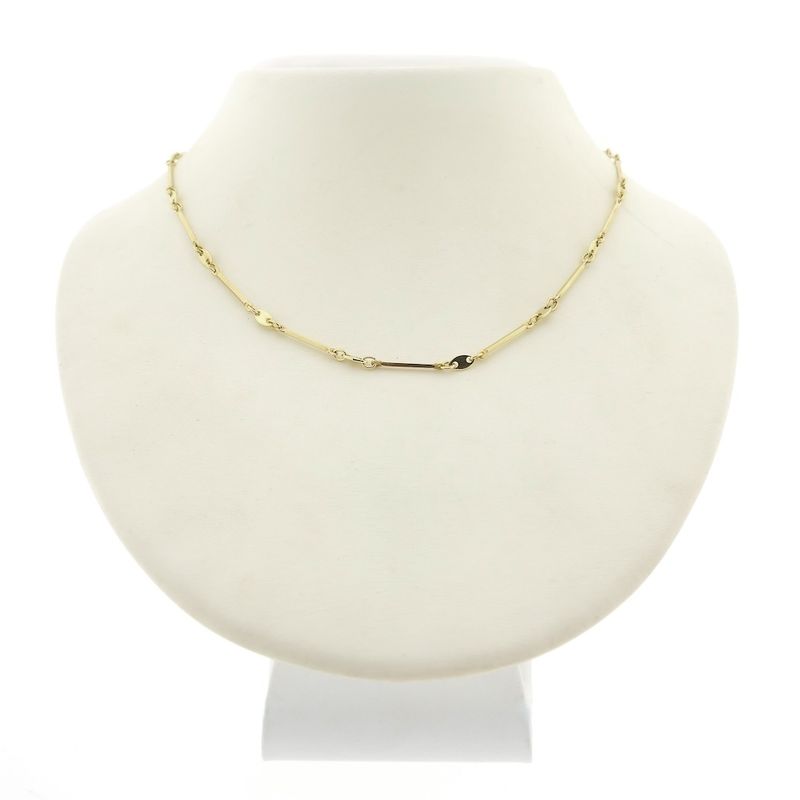 Image 1 of Gold chain with bars | 36.5 cm