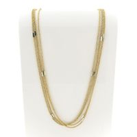 Two-tone gold fantasy link chain
