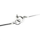 Afbeelding 7 van Zilveren staafjes schakelketting met vaste hanger | 72 cm 