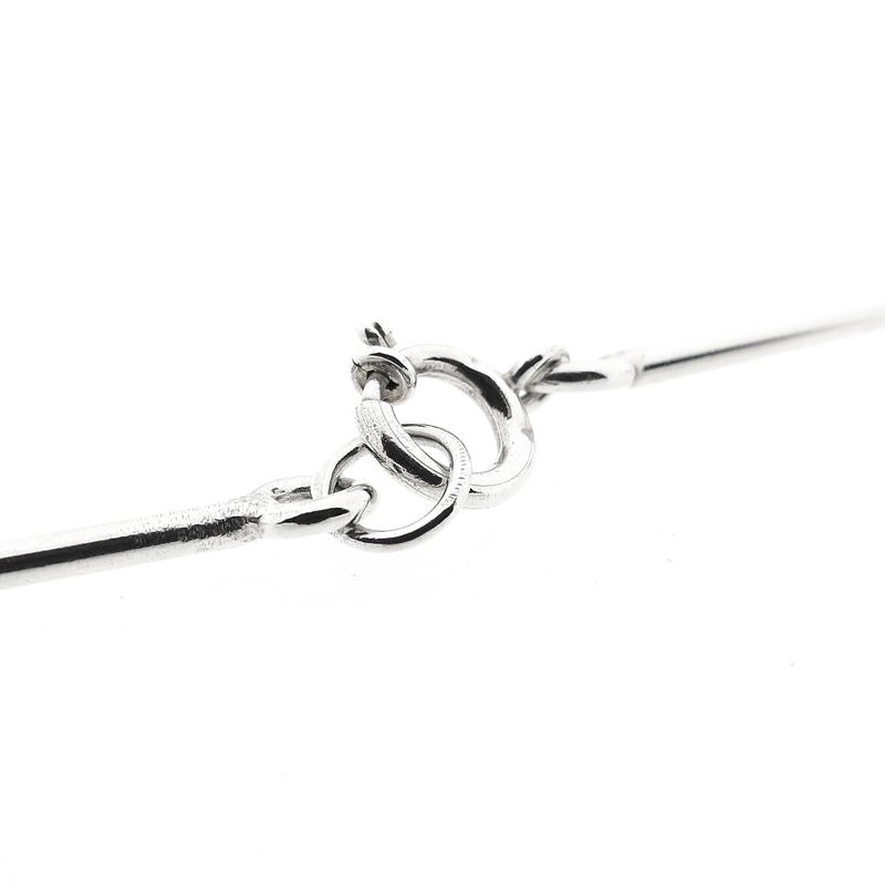 Afbeelding 7 van Zilveren staafjes schakelketting met vaste hanger | 72 cm 