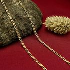 Image 2 of Two-tone gold Figaro link chain | 51.5 cm