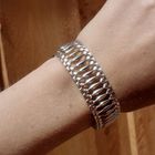 Image 3 of Vintage gold link bracelet; 19.5 cm