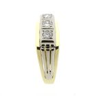 Image 3 of Two-tone gold men's ring with 0.3 ct diamond.